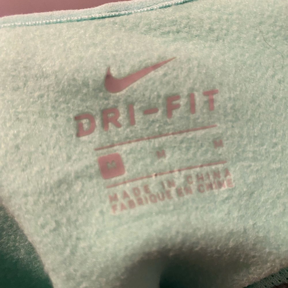 Nike grey and teal hoodie size medium - Picture 2 of 2